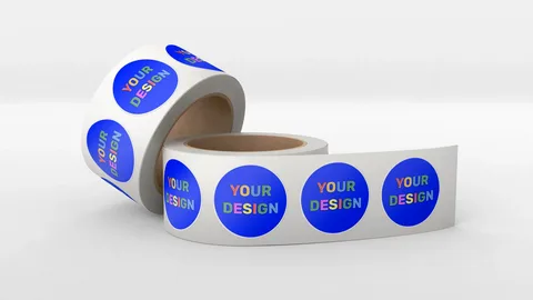 CIRCLE ROLL LABELS